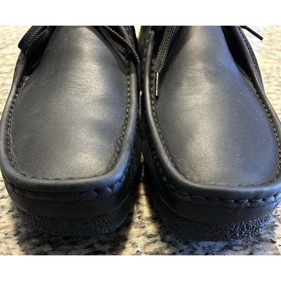 NEW CLARKS Collection Men's Shacre Boot Extreme Comfort Black Leather Size 13 M - Picture 4 of 16